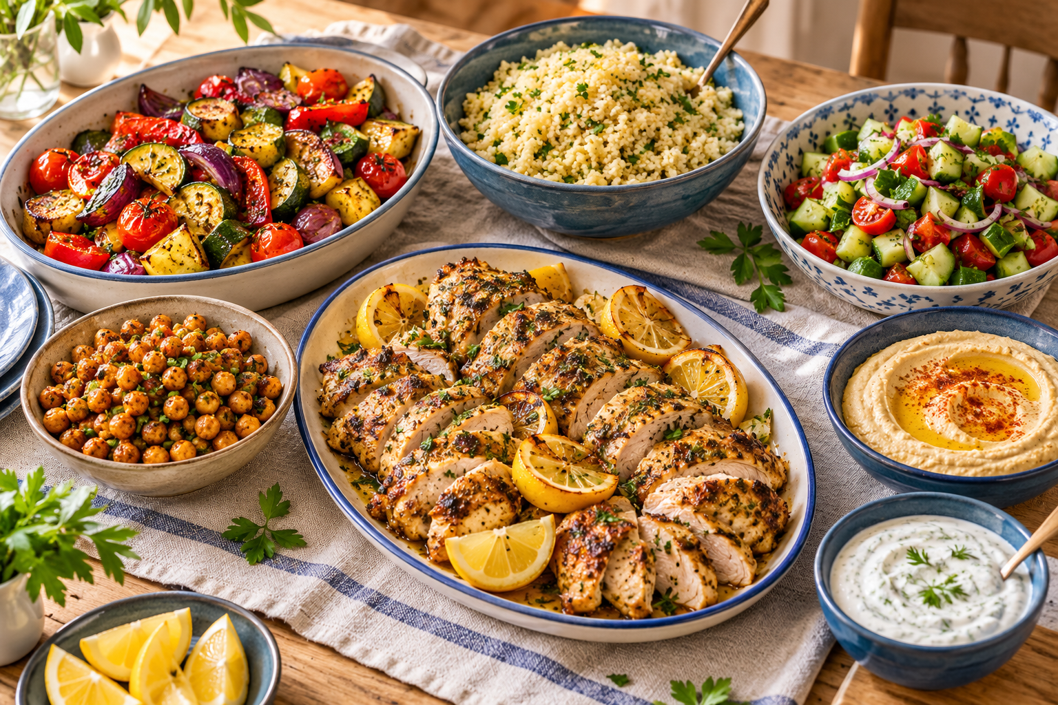 5 Mediterranean Dinner Formulas for Busy Families